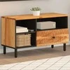 TV staliukas Televizoriaus spintelė, 80x33x46cm, akacijos medienos masyvas