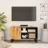 TV staliukas Televizoriaus spintelė, 80x33x46cm, mango/apdirbta mediena