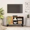TV staliukas Televizoriaus spintelė, 80x33x46cm, perdirbta/apdirbta mediena
