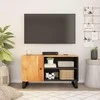 TV staliukas Televizoriaus spintelė, 80x33x46cm, akacija/apdirbta mediena
