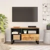 TV staliukas Televizoriaus spintelė, 80x33x46cm, mango/apdirbta mediena