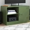 TV staliukas Televizoriaus spintelė, alyvuogių žalia, 67x39x44cm, plienas