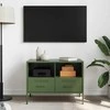 TV staliukas Televizoriaus spintelė, alyvuogių, 68x39x50,5cm, plienas