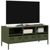 TV staliukas Televizoriaus spintelė, alyvuogių, 101,5x39x43,5cm, plienas