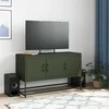 TV staliukas Televizoriaus spintelė, alyvuogių, 100,5x39x60,5cm, plienas