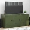 TV staliukas Televizoriaus spintelė, alyvuogių žalia, 99x39x44cm, plienas