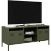 TV staliukas Televizoriaus spintelė, alyvuogių, 101,5x39x43,5cm, plienas