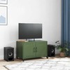 TV staliukas Televizoriaus spintelė, alyvuogių žalia, 68x39x43,5cm, plienas