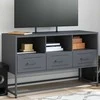 TV staliukas Televizoriaus spintelė, antracito, 100,5x39x60,5cm, plienas
