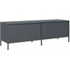 TV staliukas Televizoriaus spintelė, antracito, 135x39x43,5cm, plienas