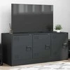 TV staliukas Televizoriaus spintelė, antracito spalvos, 99x39x44cm, plienas