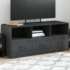 TV staliukas Televizoriaus spintelė, antracito spalvos, 99x39x44cm, plienas
