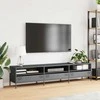 TV staliukas Televizoriaus spintelė, antracito, 202x39x43,5cm, plienas
