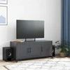 TV staliukas Televizoriaus spintelė, antracito, 100,5x39x43,5cm, plienas