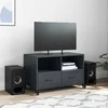 TV staliukas Televizoriaus spintelė, antracito, 68x39x43,5cm, plienas