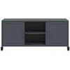 TV staliukas Televizoriaus spintelė, antracito, 100,5x39x43,5cm, plienas