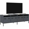 TV staliukas Televizoriaus spintelė, antracito, 135x39x43,5cm, plienas