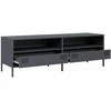 TV staliukas Televizoriaus spintelė, antracito, 135x39x43,5cm, plienas