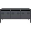 TV staliukas Televizoriaus spintelė, antracito, 101,5x39x43,5cm, plienas