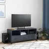 TV staliukas Televizoriaus spintelė, antracito, 100,5x39x43,5cm, plienas