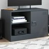 TV staliukas Televizoriaus spintelė, antracito spalvos, 67x39x44cm, plienas