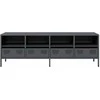 TV staliukas Televizoriaus spintelė, antracito, 135x39x43,5cm, plienas