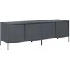TV staliukas Televizoriaus spintelė, antracito, 135x39x43,5cm, plienas