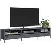 TV staliukas Televizoriaus spintelė, antracito, 202x39x43,5cm, plienas