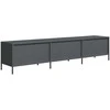 TV staliukas Televizoriaus spintelė, antracito, 202x39x43,5cm, plienas