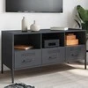 TV staliukas Televizoriaus spintelė, antracito, 100,5x39x50,5cm, plienas