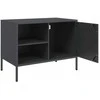 TV staliukas Televizoriaus spintelė, antracito, 68x39x50,5cm, plienas