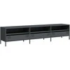 TV staliukas Televizoriaus spintelė, antracito, 202x39x43,5cm, plienas