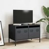TV staliukas Televizoriaus spintelė, antracito, 68x39x43,5cm, plienas