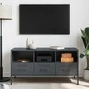 TV staliukas Televizoriaus spintelė, antracito, 100,5x39x50,5cm, plienas