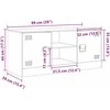 TV staliukas Televizoriaus spintelė, antracito spalvos, 99x39x44cm, plienas