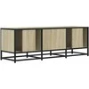 TV staliukas Televizoriaus spintelė, ąžuolo, 120x35x41cm, mediena ir metalas