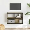 TV staliukas Televizoriaus spintelė, ąžuolo, 60x31x39,5cm, mediena/metalas