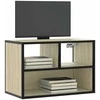 TV staliukas Televizoriaus spintelė, ąžuolo, 60x31x39,5cm, mediena/metalas