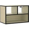 TV staliukas Televizoriaus spintelė, ąžuolo, 60x31x39,5cm, mediena/metalas