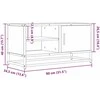 TV staliukas Televizoriaus spintelė, ąžuolo, 80x34,5x40cm, mediena/metalas