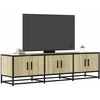 TV staliukas Televizoriaus spintelė, ąžuolo, 150x35x41cm, mediena ir metalas