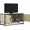 TV staliukas Televizoriaus spintelė, ąžuolo, 80x34,5x40cm, mediena/metalas
