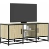 TV staliukas Televizoriaus spintelė, ąžuolo, 100x35x41cm, mediena ir metalas