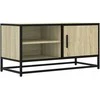TV staliukas Televizoriaus spintelė, ąžuolo, 80x34,5x40cm, mediena/metalas