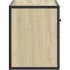 TV staliukas Televizoriaus spintelė, ąžuolo, 60x31x39,5cm, mediena/metalas