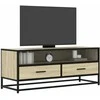 TV staliukas Televizoriaus spintelė, ąžuolo, 100x34,5x40cm, mediena/metalas