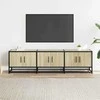 TV staliukas Televizoriaus spintelė, ąžuolo, 150x35x41cm, mediena ir metalas