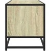 TV staliukas Televizoriaus spintelė, ąžuolo, 80x34,5x40cm, mediena/metalas