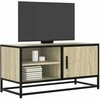 TV staliukas Televizoriaus spintelė, ąžuolo, 80x34,5x40cm, mediena/metalas