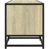 TV staliukas Televizoriaus spintelė, ąžuolo, 160x35x41cm, mediena ir metalas